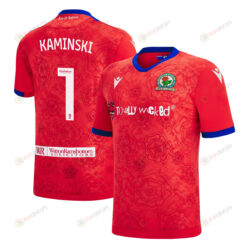 Thomas Kaminski 1 Blackburn Rovers 2022-23 Third Jersey - Red