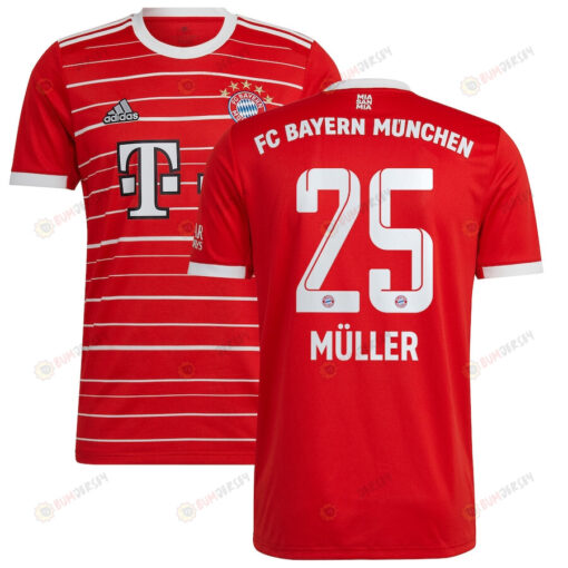 Thomas Muller 25 Bayern Munich 2022/23 Home Player Jersey - Red