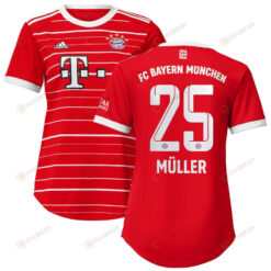 Thomas Muller 25 Bayern Munich Women 2022/23 Home Jersey - Red