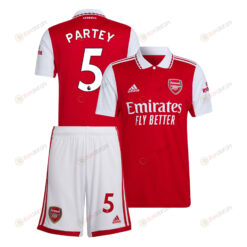 Thomas Partey 5 Arsenal Home Kit 2022-23 Men Jersey - Red
