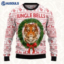 Tiger Jungle Bells Ugly Sweaters For Men Women Unisex