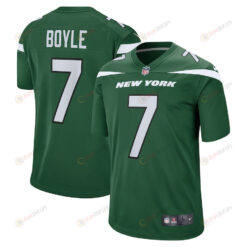 Tim Boyle 7 New York Jets Game Jersey - Gotham Green