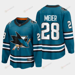 Timo Meier 28 San Jose Sharks 2022-23 Home The Evolve Teal Jersey