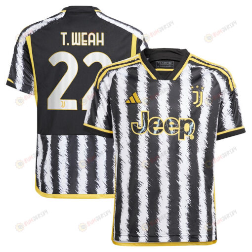 Timothy Weah 22 Juventus 2023/24 Home Youth Jersey - Black