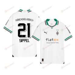 Tobias Sippel 21 Borussia M?nchengladbach 2023-24 Home YOUTH Jersey - White