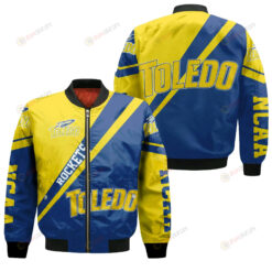 Toledo Rockets Logo Bomber Jacket 3D Printed Cross Style