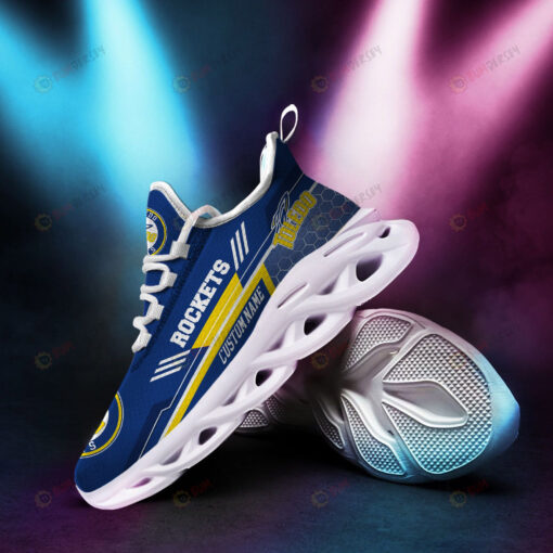 Toledo Rockets Logo Pattern Custom Name 3D Max Soul Sneaker Shoes