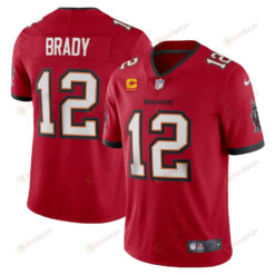 Tom Brady 12 Tampa Bay Buccaneers Captain Vapor Limited Jersey - Red
