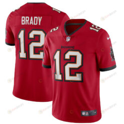 Tom Brady 12 Tampa Bay Buccaneers Vapor Limited Jersey - Red