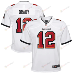 Tom Brady 12 Tampa Bay Buccaneers Youth Jersey - White