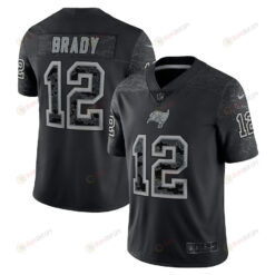 Tom Brady Tampa Bay Buccaneers RFLCTV Limited Jersey - Black