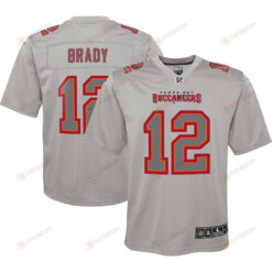 Tom Brady Tampa Bay Buccaneers Youth Atmosphere Game Jersey - Gray