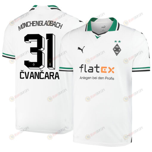 Tom?? ?van?ara 31 Borussia M?nchengladbach 2023-24 Home Men Jersey - White