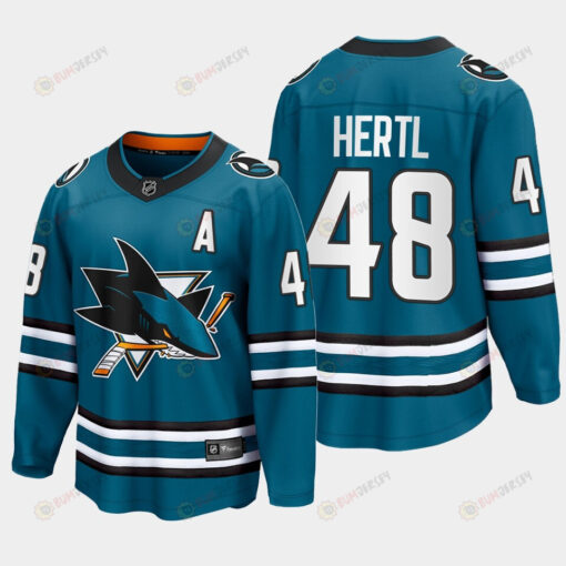 Tomas Hertl 48 San Jose Sharks 2022-23 Home The Evolve Teal Jersey