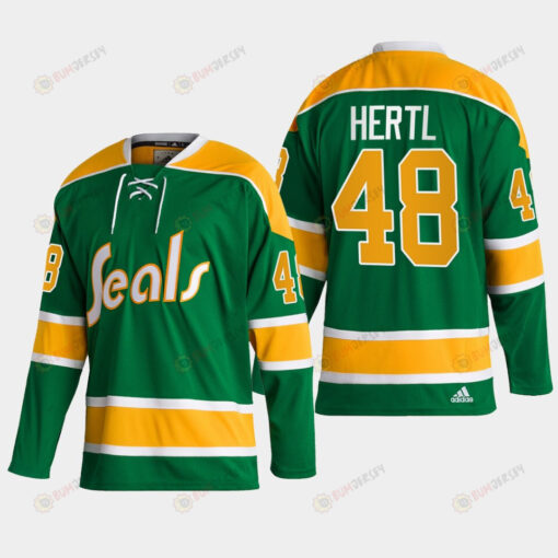 Tomas Hertl 48 San Jose Sharks Green Reverse Retro 2.0 Jersey 2022-23