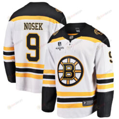 Tomas Nosek 9 Boston Bruins Stanley Cup 2023 Playoffs Patch Away Breakaway Men Jersey - White