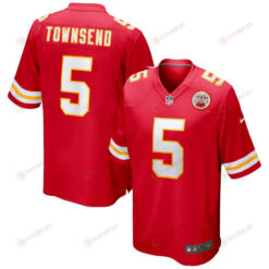 Tommy Townsend 5 Kansas City Chiefs Game Jersey - Red