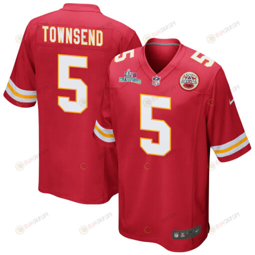 Tommy Townsend 5 Kansas City Chiefs Super Bowl LVII Champions Men's Jersey - Red