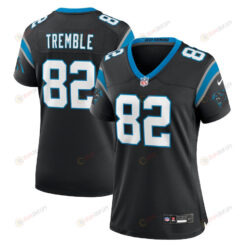 Tommy Tremble 82 Carolina Panthers Women's Team Game Jersey - Black