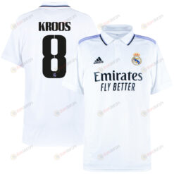 Toni Kroos 8 Real Madrid 2022/23 Home Men Jersey - White