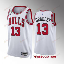Tony Bradley 13 Chicago Bulls White Men Jersey 2022-23 Association Edition NO.6 Patch