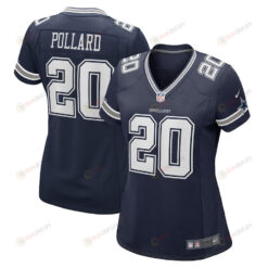 Tony Pollard 20 Dallas Cowboys Game Women Jersey - Navy