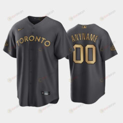 Toronto Blue Jays Custom 00 2022-23 All-Star Game AL Charcoal Jersey