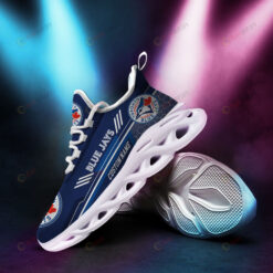 Toronto Blue Jays Logo Pattern Custom Name 3D Max Soul Sneaker Shoes