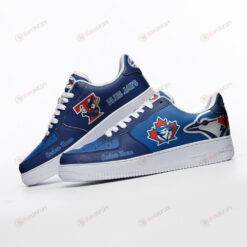 Toronto Blue Jays Mascot Logo Pattern Custom Name Air Force 1 Printed