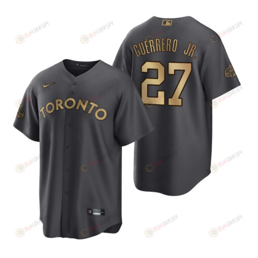 Toronto Blue Jays Vladimir Guerrero Jr. Charcoal 2022-23 All-Star Game Jersey