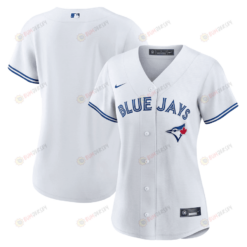 Toronto Blue Jays Women Home Blank Jersey - White