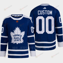 Toronto Maple Leafs 2022 Reverse Retro 2.0 Custom 00 Blue Primegreen Jersey Men's