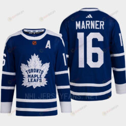 Toronto Maple Leafs 2022 Reverse Retro 2.0 Mitch Marner 16 Blue Primegreen Jersey Men's