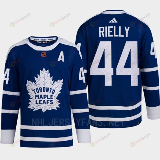 Toronto Maple Leafs 2022 Reverse Retro 2.0 Morgan Rielly 44 Blue Primegreen Jersey Men's