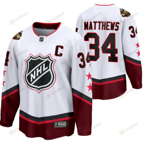 Toronto Maple Leafs 34 Auston Matthews 2022 All-Star Eastern Conference White Jersey Jersey