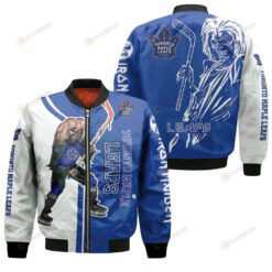 Toronto Maple Leafs And Zombie Pattern Bomber Jacket