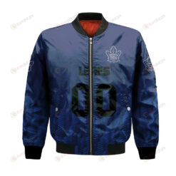 Toronto Maple Leafs Bomber Jacket 3D Printed Team Logo Custom Text And Number