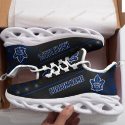 Toronto Maple Leafs Custom Name Logo Pattern 3D Max Soul Sneaker Shoes