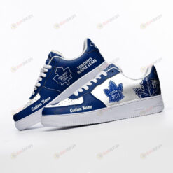 Toronto Maple Leafs Mascot Logo Pattern Custom Name Air Force 1 Printed