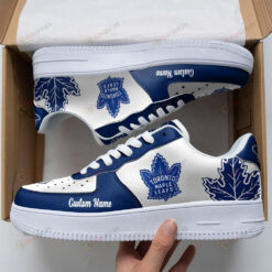 Toronto Maple Leafs Mascot Team Logo Air Force 1 Custom Name Shoes