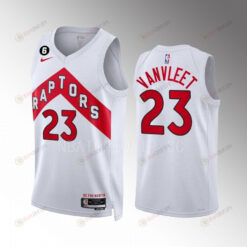 Toronto Raptors Fred VanVleet 23 White Association Edition Men Jersey 2022-23 Swingman