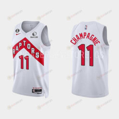 Toronto Raptors Justin Champagnie 11 2022-23 Association Edition White Men Jersey Swingman