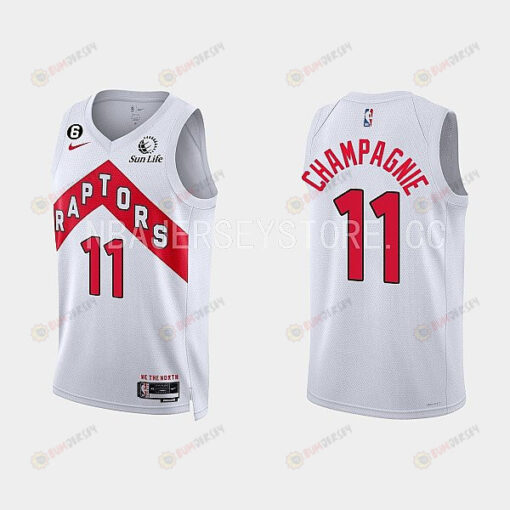 Toronto Raptors Justin Champagnie 11 2022-23 Association Edition White Men Jersey Swingman