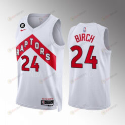 Toronto Raptors Khem Birch 24 White Association Edition Men Jersey 2022-23 Swingman