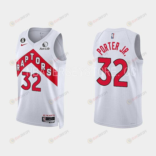 Toronto Raptors Otto Porter Jr. 32 2022-23 Association Edition White Men Jersey Swingman