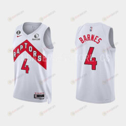 Toronto Raptors Scottie Barnes 4 2022-23 Association Edition White Men Jersey Swingman