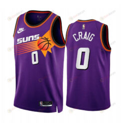 Torrey Craig 2022-23 Phoenix Suns Purple 0 Classic Edition Jersey - Men Jersey