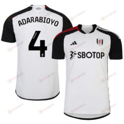 Tosin Adarabioyo 4 Fulham FC 2023-24 EFL Home Men Jersey - White