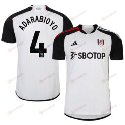 Tosin Adarabioyo 4 Fulham FC 2023-24 Premier League Home Men Jersey - White
