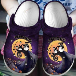 Totoro Dark Night Halloween Crocs Crocband Clog Comfortable Water Shoes - AOP Clog